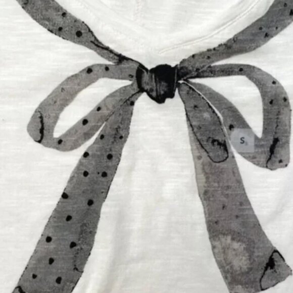 LOFT Chic Bow Short Sleeve Tee - Picture 2 of 3